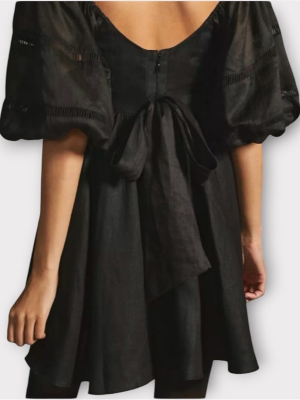 JOSLIN STUDIO Ingrid Off-Shoulder Linen Dress